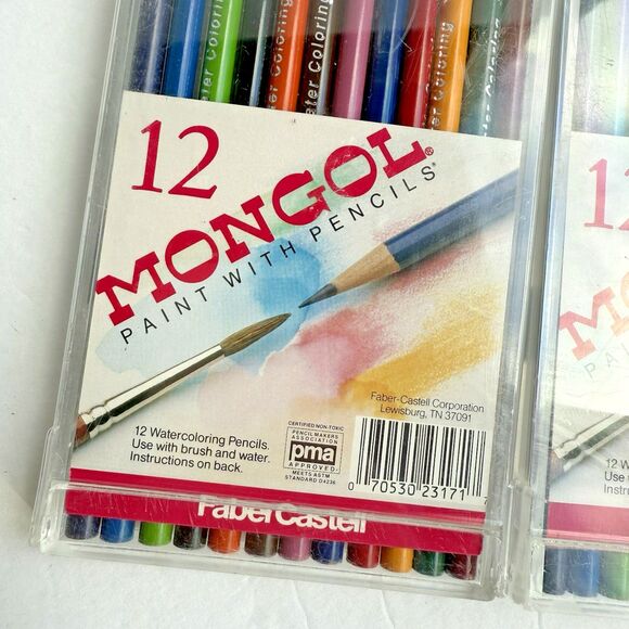 Bundle of Faber Castell Mongol Paint with Pencils 2 Sets Water Coloring NEW - Picture 3 of 4